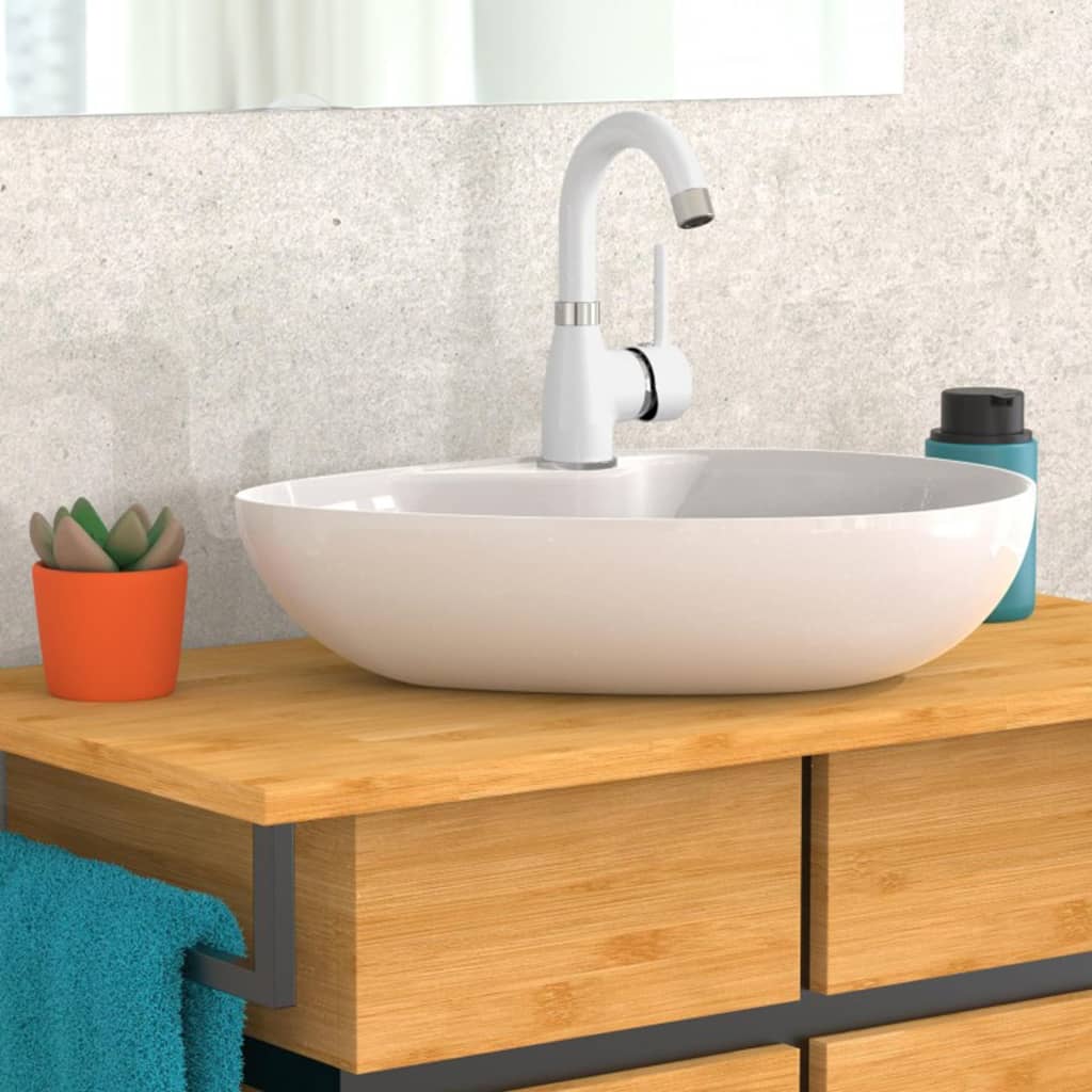 Basin Mixer FUTURA White-chrome - OLBRIT