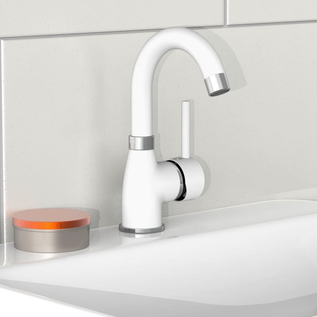 Basin Mixer FUTURA White-chrome - OLBRIT
