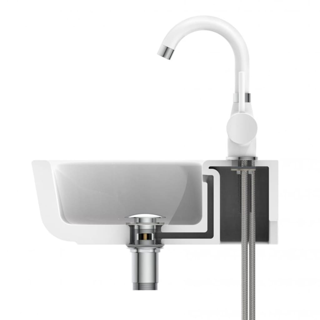 Basin Mixer FUTURA White-chrome - OLBRIT