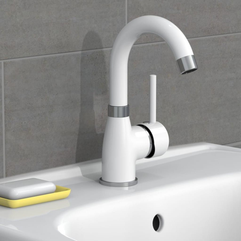 Basin Mixer FUTURA White-chrome - OLBRIT