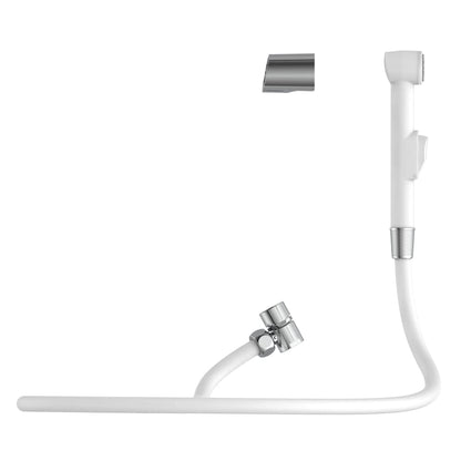Basin Hand Shower Set with Wall Bracket and Shower Hose White - OLBRIT