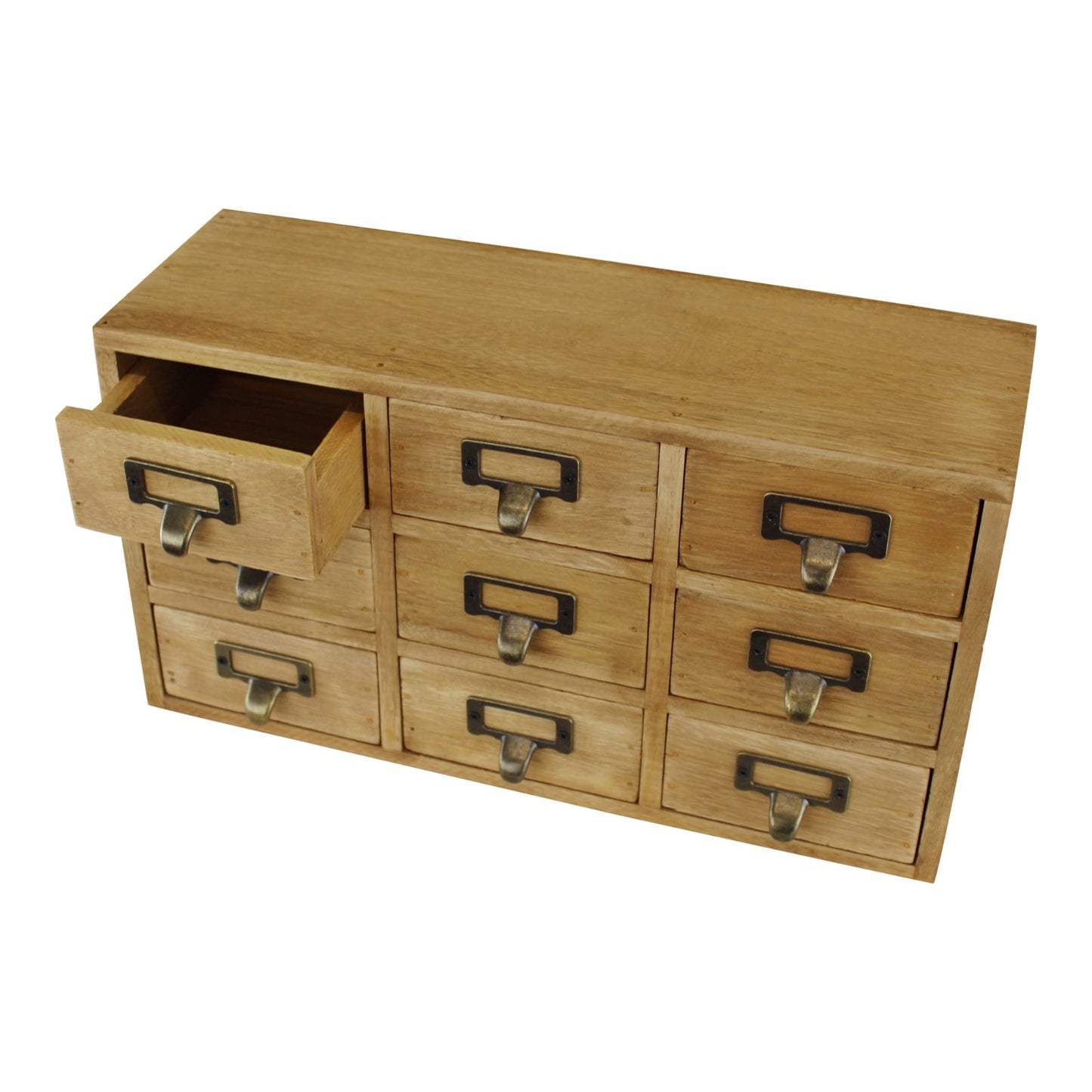 9 Drawer Triple Level Small Storage Unit Trinket Box - OLBRIT