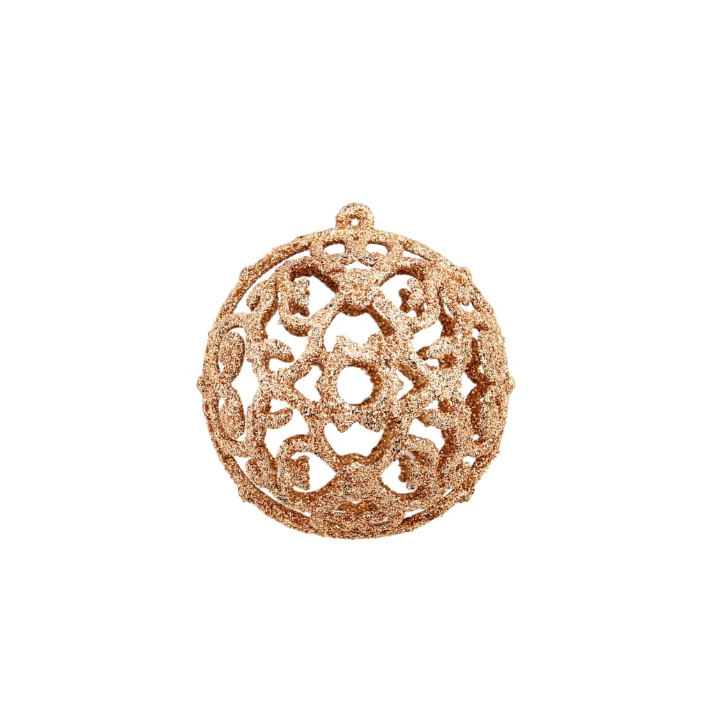 100 Piece Christmas Ball Set 3/4/6 cm Rose/Gold - OLBRIT
