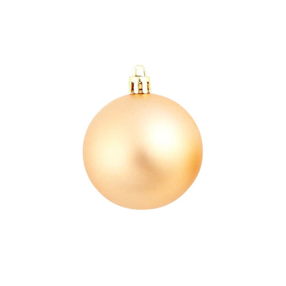 100 Piece Christmas Ball Set 3/4/6 cm Rose/Gold - OLBRIT