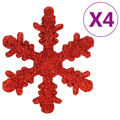 112 Piece Christmas Bauble Set Red / Green / Gold Polystyrene - OLBRIT