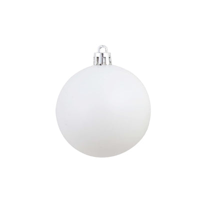 100 Piece Christmas Ball Set 3/4/6 cm White/Grey - OLBRIT