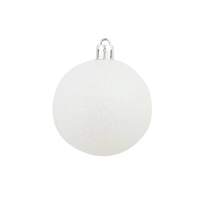 100 Piece Christmas Ball Set 3/4/6 cm White/Grey - OLBRIT