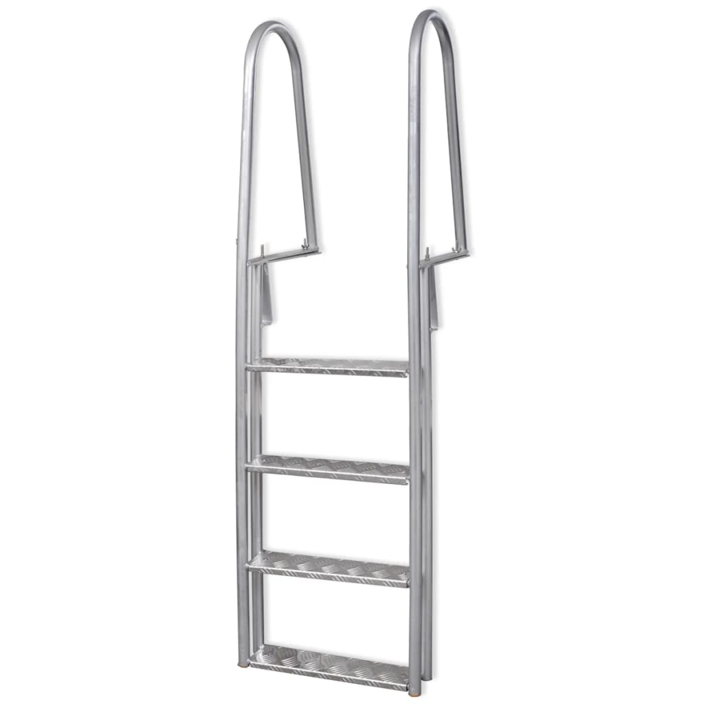 4-Step Dock/Pool Ladder Aluminium 167 cm - OLBRIT