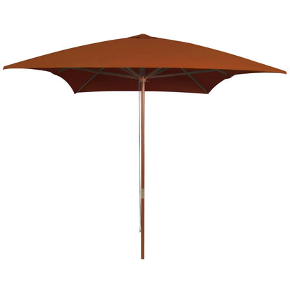 Outdoor Umbrella with Wooden Pole 200x300 cm - OLBRIT