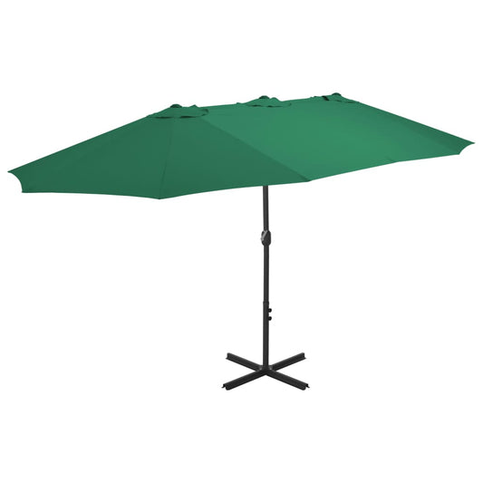 Outdoor Parasol Umbrella with Aluminium Pole 460x270 cm - OLBRIT