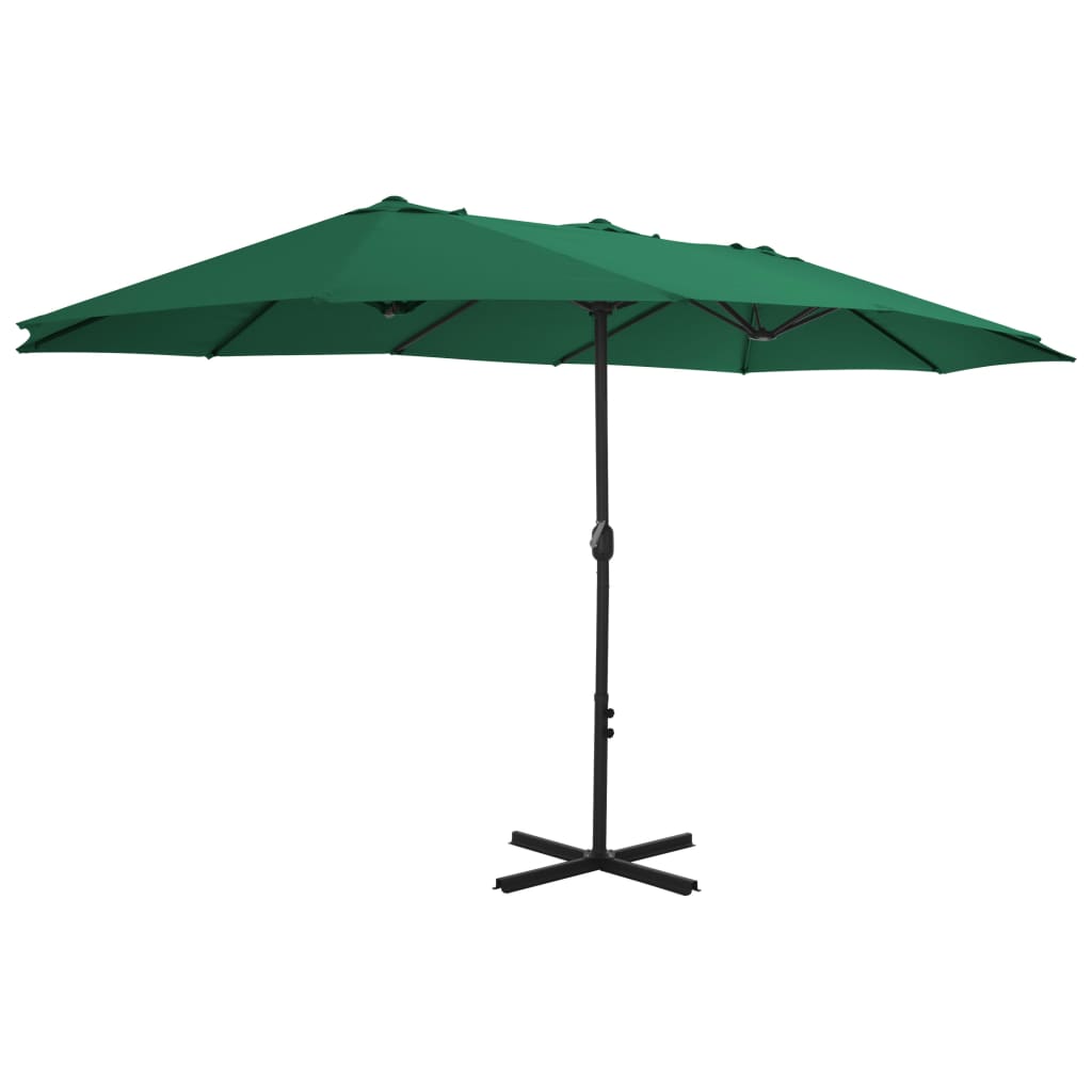 Outdoor Parasol Umbrella with Aluminium Pole 460x270 cm - OLBRIT