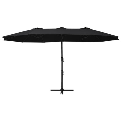 Outdoor Parasol Umbrella with Aluminium Pole 460x270 cm - OLBRIT