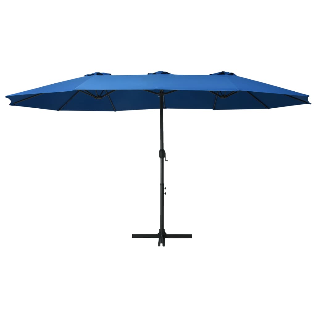 Outdoor Parasol Umbrella with Aluminium Pole 460x270 cm - OLBRIT