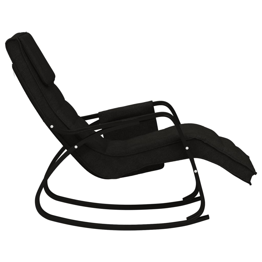 Rocking Chair Black Fabric - OLBRIT