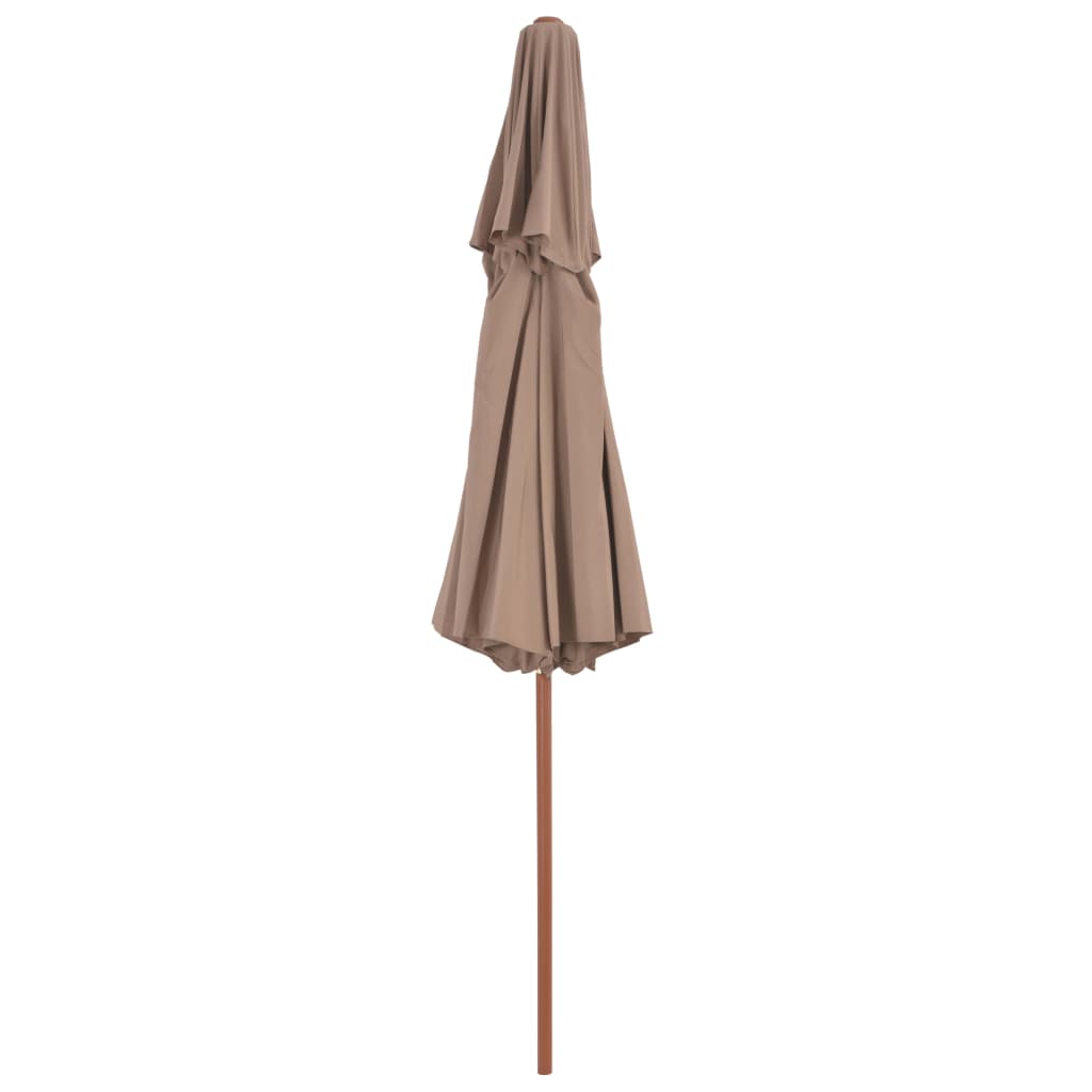 Double Decker Umbrella with Wooden Pole 270 cm - OLBRIT