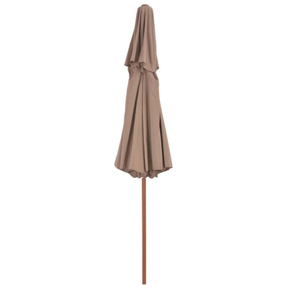Double Decker Umbrella with Wooden Pole 270 cm - OLBRIT