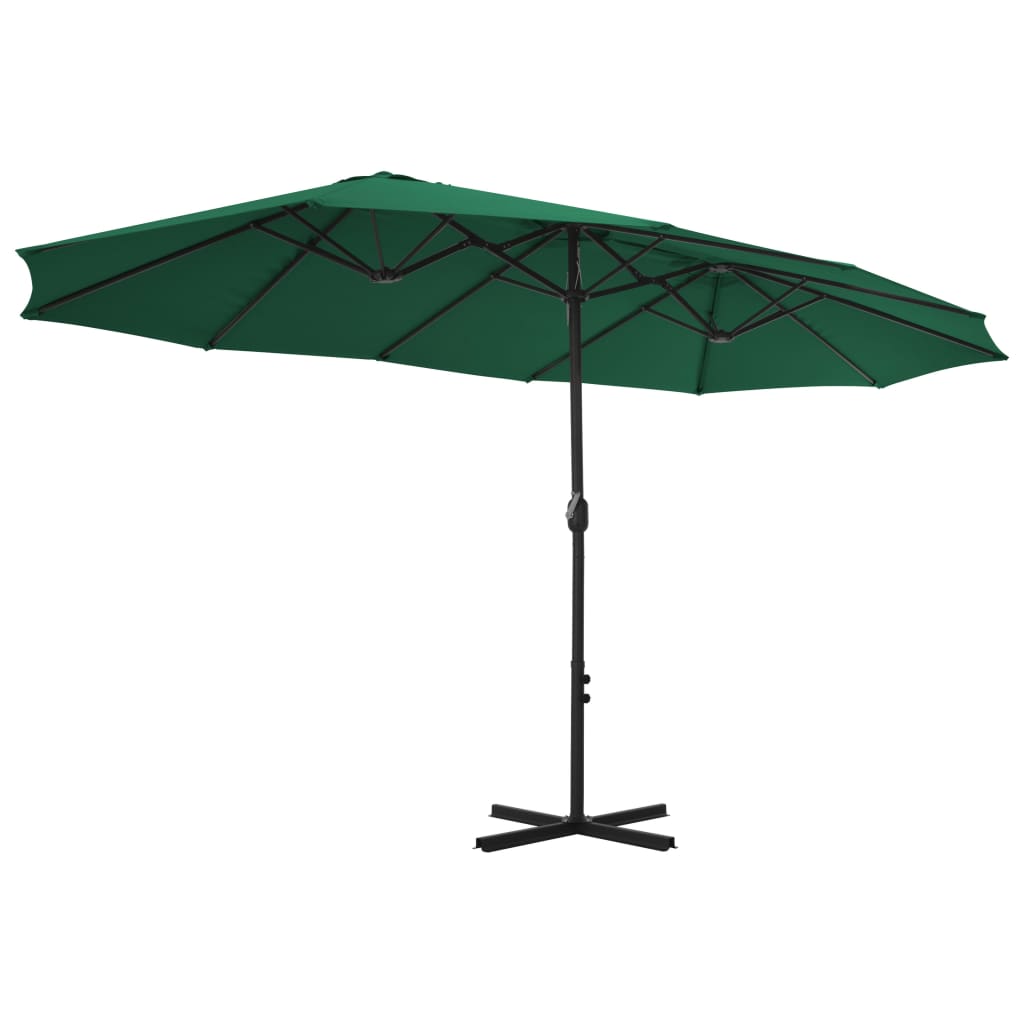 Outdoor Parasol Umbrella with Aluminium Pole 460x270 cm - OLBRIT