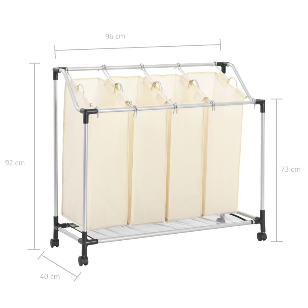 Laundry Sorter with 4 Bags - OLBRIT