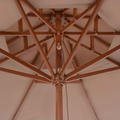 Double Decker Umbrella with Wooden Pole 270 cm - OLBRIT