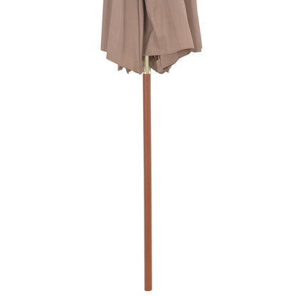 Double Decker Umbrella with Wooden Pole 270 cm - OLBRIT
