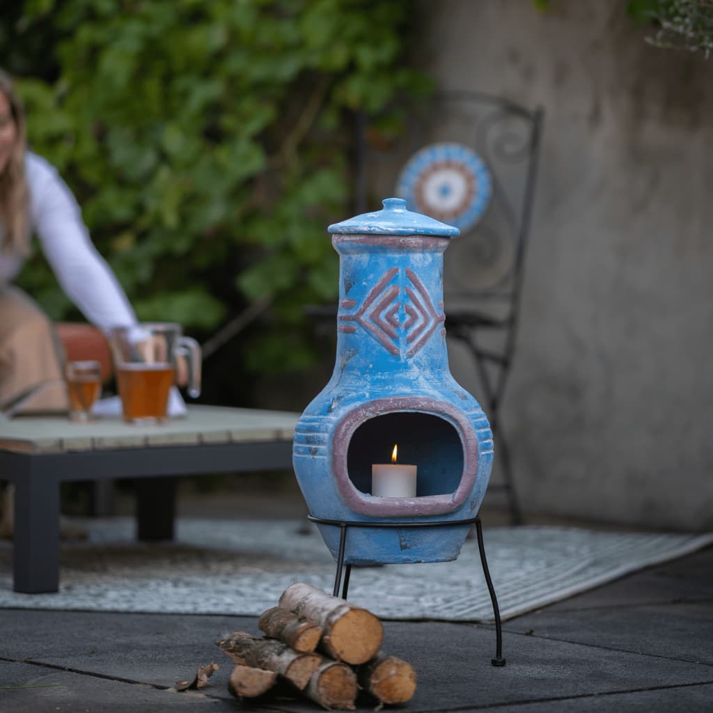 Fireplace Colima Clay Sea Blue/Red - OLBRIT